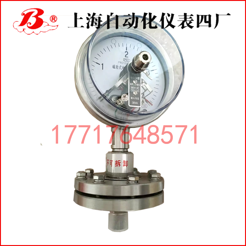 Y-100A/Z/ML(B)/316不銹鋼隔膜壓力表